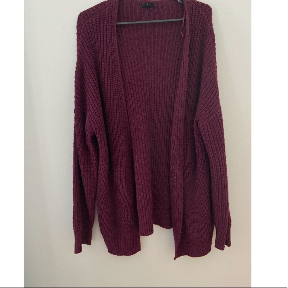 Burgundy Cardigan